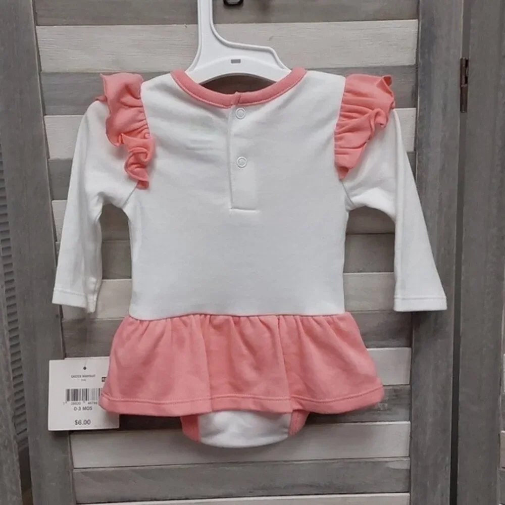 Pink and White Easter Bunny Dress